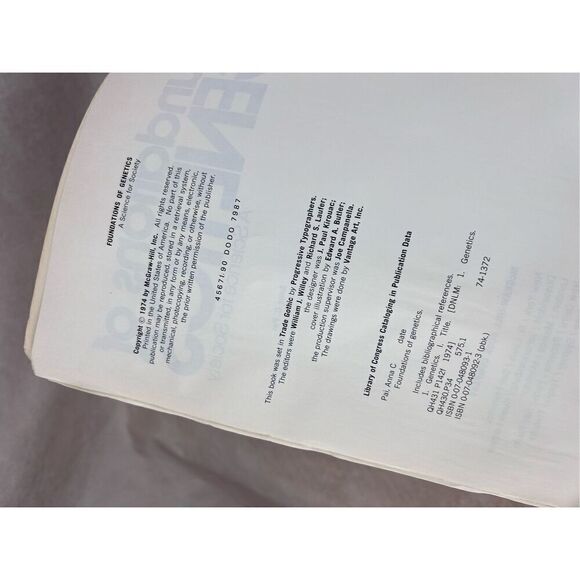 Vintage Foundations of Genetics Book Anna C. Pali - Picture 3 of 7